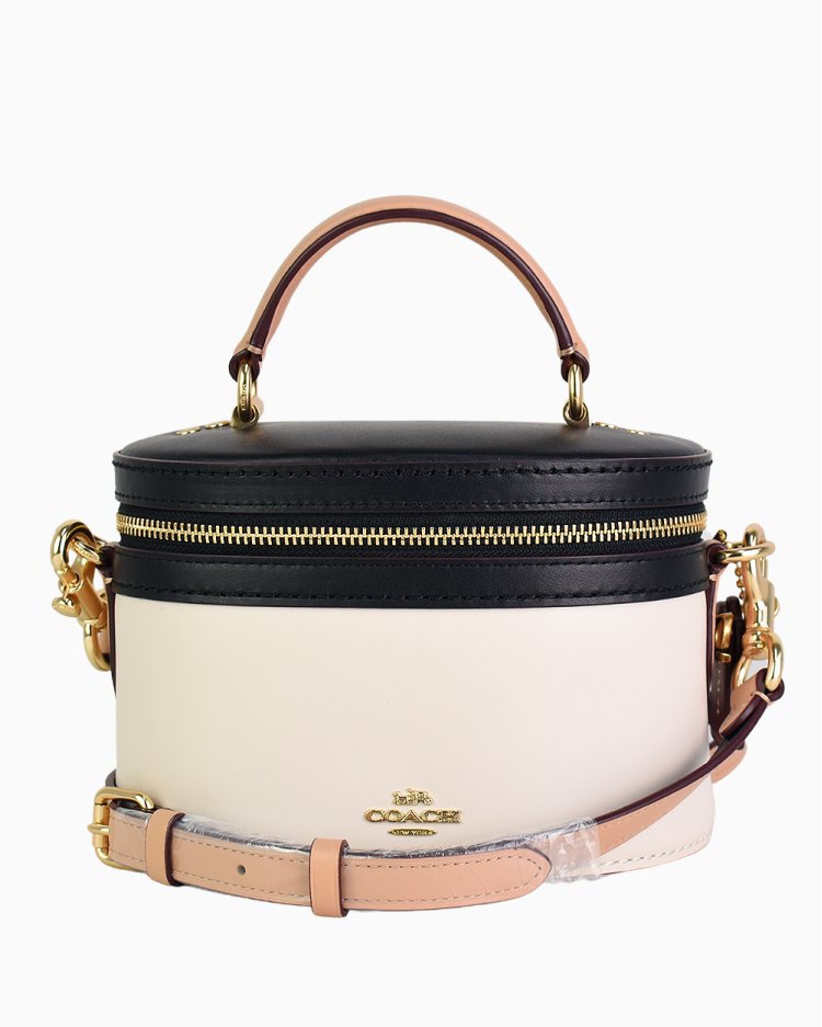 Bolsa Coach x Selena Gomez Selena Trail Branca e Preta